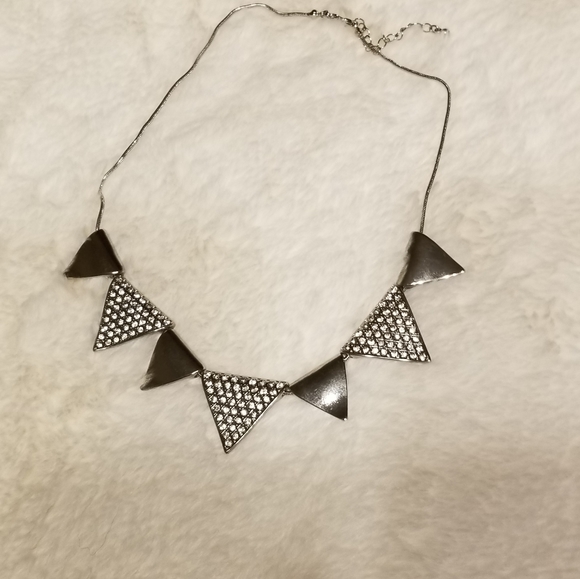 Triangle silver necklace - Picture 2 of 2